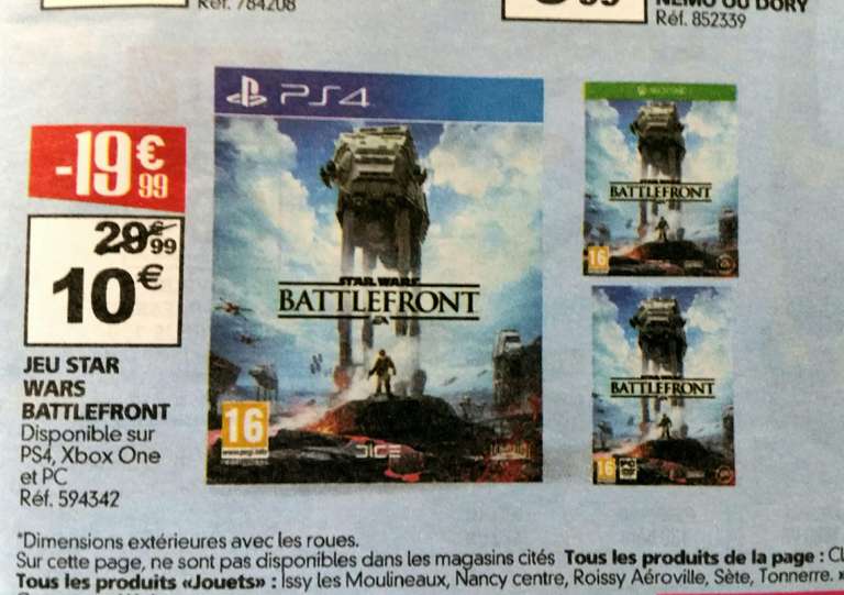Star Wars Battlefront sur PS4, Xbox One ou PC