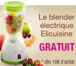 Blender électrique offert pour 10€ d'achat minimum (5.5€ de port)