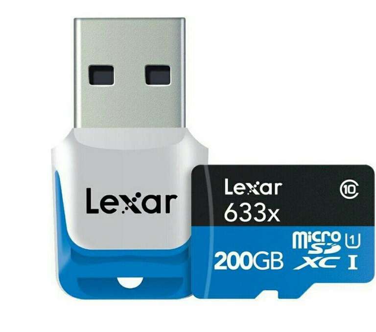 Carte Micro SDXC Lexar  UHS-I High Speed - Class 10 - 200 Go