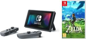 Pack console Nintendo Switch + Zelda BOTW, Mario Kart 8 Deluxe ou 1-2 Switch