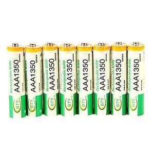 Lot de 8 piles rechargeables AAA BTY - 1350 mAh