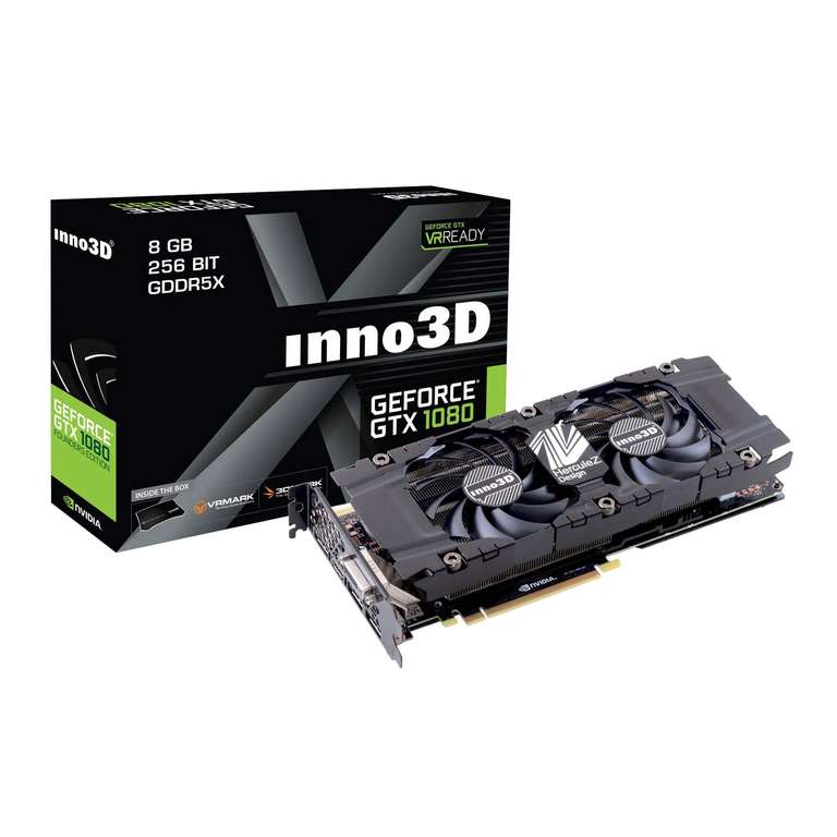 Carte graphique Inno3D GeForce GTX 1080 Twin X2 + Jeu For Honor ou Ghost Recon offert
