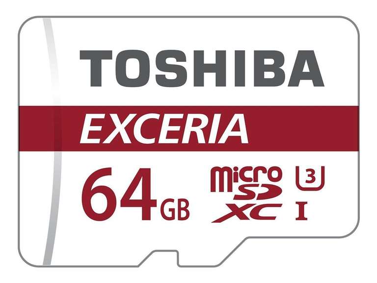Carte microSDXC Toshiba Exceria M302 U3 - 64 Go avec adaptateur