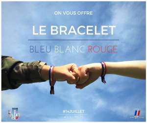 Jusqu'à 3 bracelets français offerts