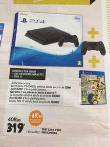 Console PS4 500Go + Une deuxième manette DualShock 4 + FIFA 17