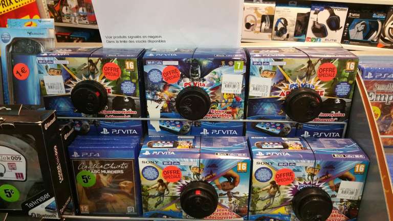 Pack Console Sony PS Vita (Avec 3 à 5 jeux)