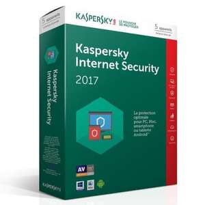 Licence Antivirus Kaspersky Internet Security 2017 - 3 appareils, pendant 1 an (Dématérialisé)