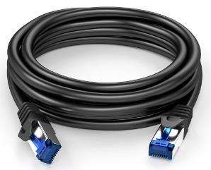 Câble GIgabit Ethernet STP KabelDirekt 727 Cat6 Noir - 15m