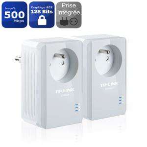 Pack 2 CPL TP-Link 500Mbps avec prise électrique et RJ45 100 Mbits/s