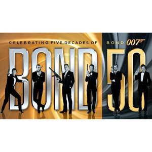 Coffret Blu-ray Intégrale James Bond 23 épisodes dont skyfall édition 50 ans