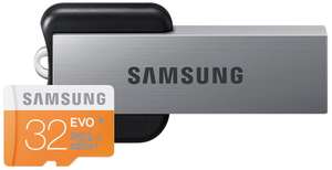 Carte micro-SDHC Samsung Evo 32 Go Classe 10 UHS-I avec adaptateur USB