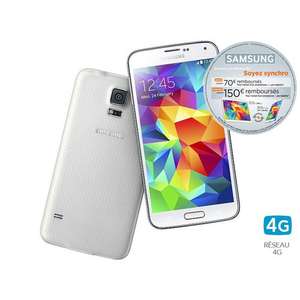Smartphone Samsung Galaxy S5 16 Go Blanc ou Or (Avec ODR de 70€)