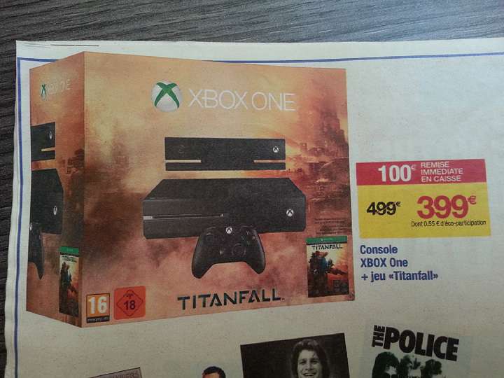 Pack console Xbox one & Titanfall avec Kinect