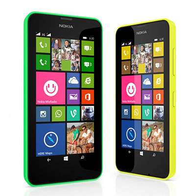 Smartphone Nokia Lumia 630 (Avec 30€ sur la carte de fidélité)