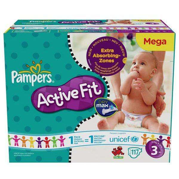 Couches pampers Active Fit