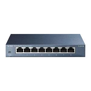 Switch ethernet TP-Link TL-SG108 - Gigabit 8 RJ45 ports métallique 10/100/1000 Mbps