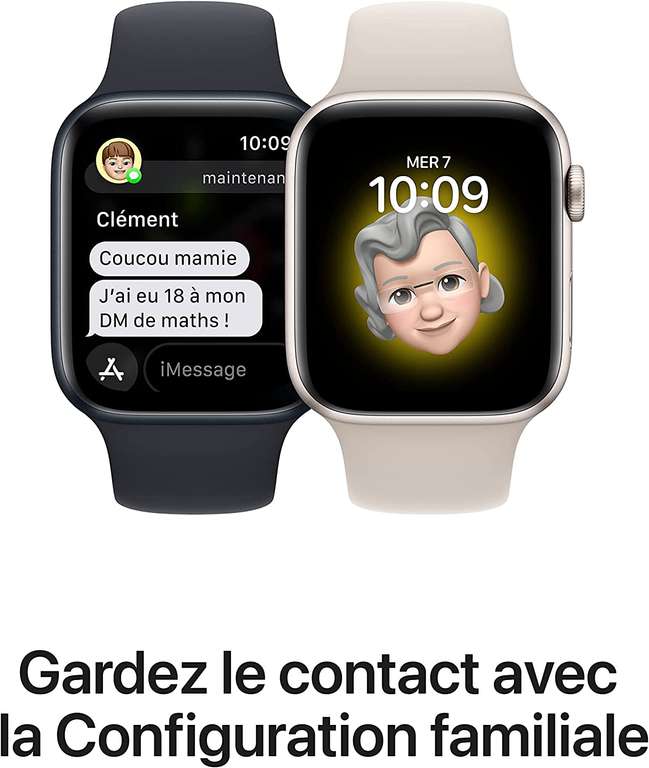Montre connectée Apple Watch SE (2ᵉ génération) - GPS + Cellular, 40mm, Minuit