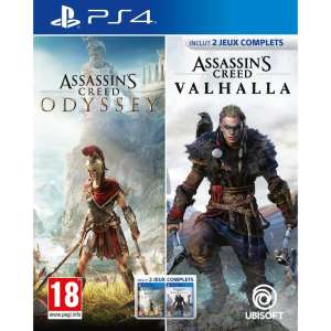 Compilation Assassin's Creed Odyssey + Assassin's Creed Valhalla sur PS4
