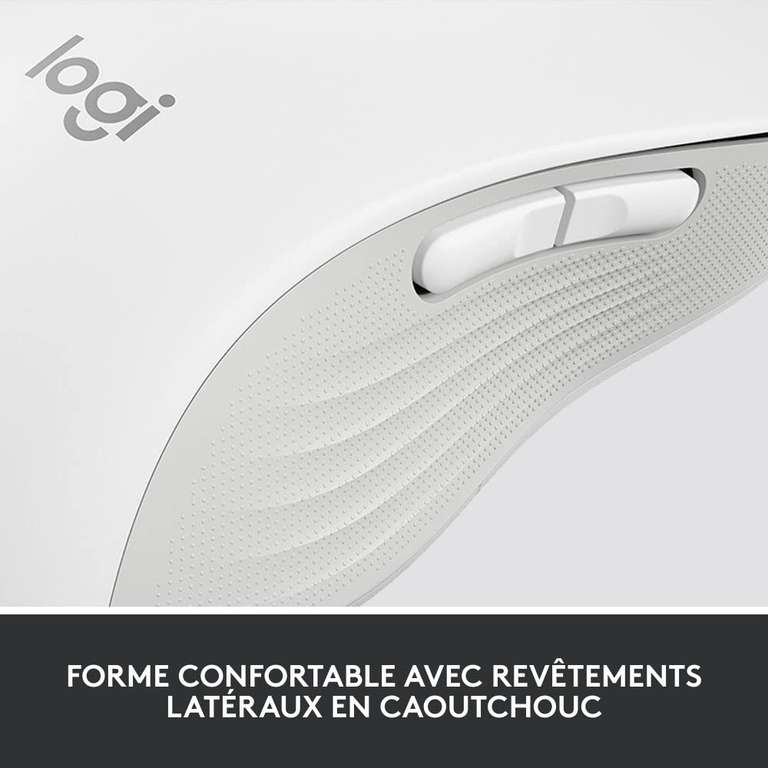 Logitech Signature M650 L Left Souris sans fil - Pour Grandes Mains  Gauches, Pile 2 ans, Clics Silencieux, Boutons de Côtés Programmables,  Bluetooth, PC/Mac/Multi-Device/Chromebook - Blanc : : Informatique