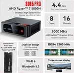 Mini PC Beelink SER5 Pro - AMD Ryzen 5800H, 16Go de RAM, SSD Nvme 500 Go (Via coupon - Vendeur tiers)