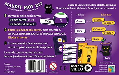 Asmodee Cocktail Games - Maudit Mot Dit - Jeu d'Ambiance et Devinette (via coupon)