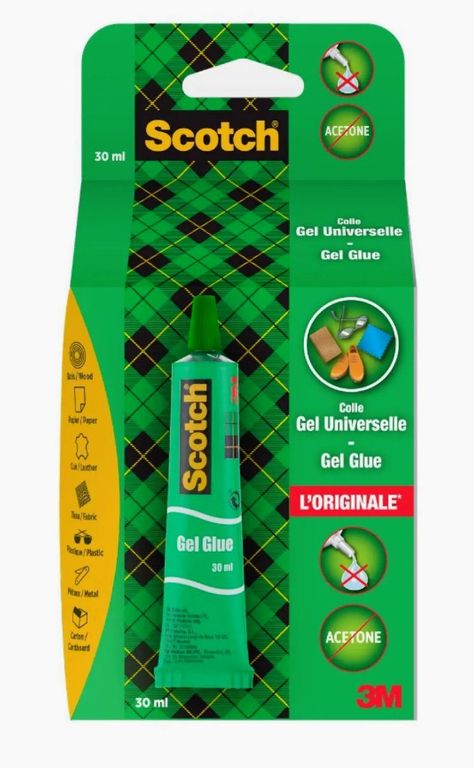 Tube de Colle Gel Glue universelle sans acétone "L'Originale" Scotch - 30 ml (via 1,25€ sur la Carte de Fidélité) — Auchan