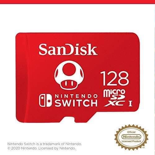 Carte Micro SD 128Go Sandisk - Licence Nintendo Switch officielle