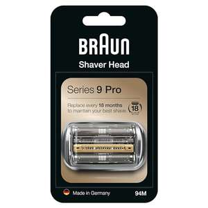 Tête de rasoir électrique Braun pour Series 9 et 9 Pro 94M - argent
