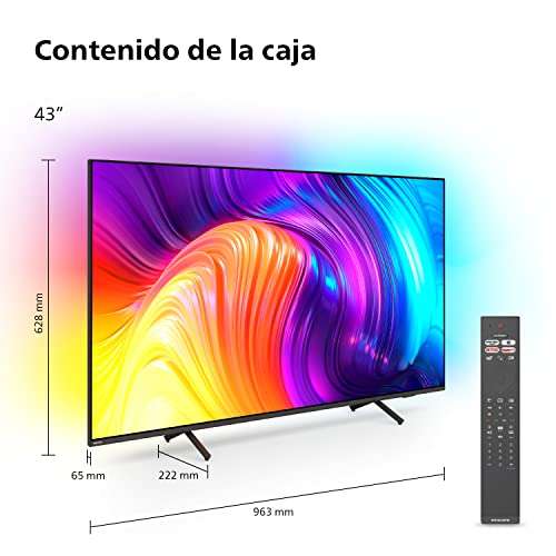 TV LED 43" Philips Ambilight 43PUS8517/12 (2022) - 4K UHD, Android TV, P5