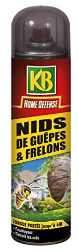 Aérosol Nids de Guêpes et Frelons KB Home Defense - 500 ml