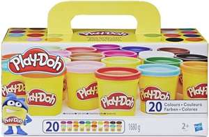 20 Pots de Pate à modeler Play-Doh Super Couleurs - 84 G Chacun