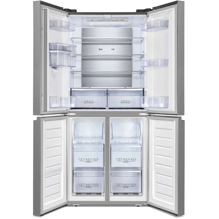 Réfrigérateur combiné Hisense RQ563N4SWI1 - 432 L (290 + 142), Froid Ventilé, Distributeur d'eau (via ODR 100€)
