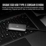 SSD Externe Corsair EX100U - 2 To, USB-C (‎‎CSSD-EX100U2TB)
