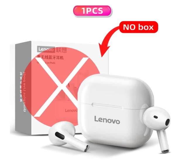 Ecouteurs sans fil Lenovo ThinkPlus - blanc (sans boîte)