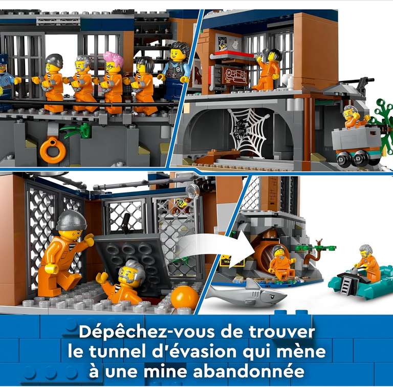 Jeu de construction Lego City La Prison de la Police en Haute Mer - 60419