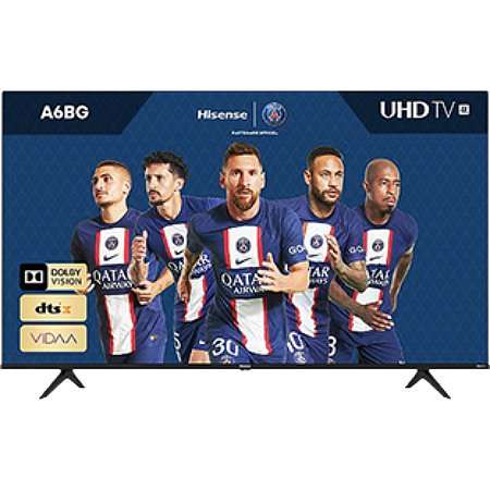 TV 50" Hisense 50A6BG - 4K UHD, HDR10+, Dolby Audio, Smart TV (Via 106.50€ sur la carte fidélité)