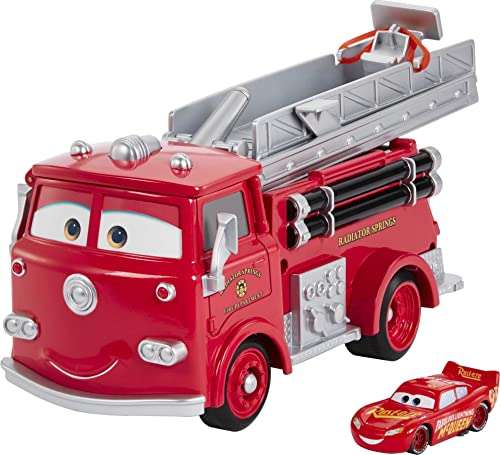 Jouet camion de pompiers Disney Pixar Cars - rouge, voiture incluse