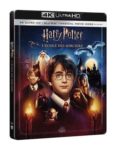 Blu-ray 4K Steelbook Harry Potter à l'école des sorciers