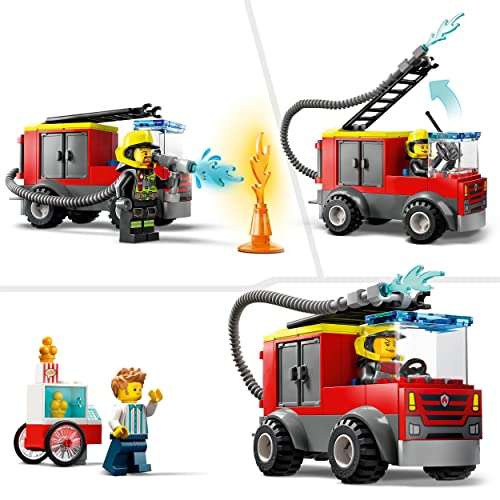 Jeu de construction Lego City La Caserne et Le Camion des Pompiers n°60375 (via coupon)
