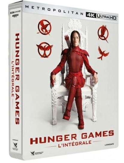 Coffret intégrale Steelbook Blu-ray 4K Ultra HD - Hunger Games