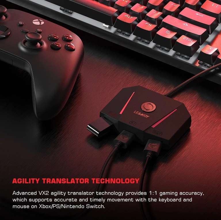 Leadjoy VX2 AimBox - Convertisseur clavier/souris pour Xbox/PS5/Switch