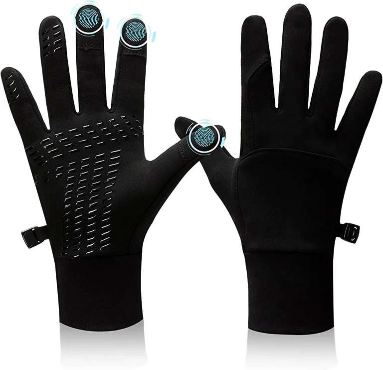 Gants de Course Cyclisme Bluever - Gants Chauds, Compatible écran Tactile (Vendeur Tiers)