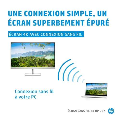 Ecran PC 27" HP U27 - 4K UHD, Dalle IPS, 60 Hz, 5 ms, FreeSync