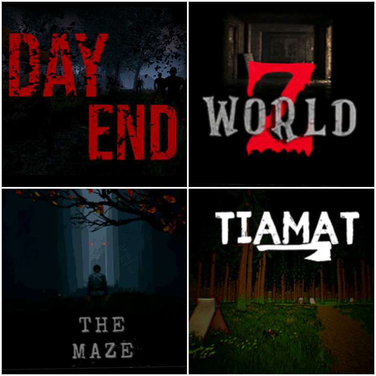4 Jeux gratuits : Day End, Z World, The Maze, Tiamat sur PC (Dématérialisés - DRM-free)