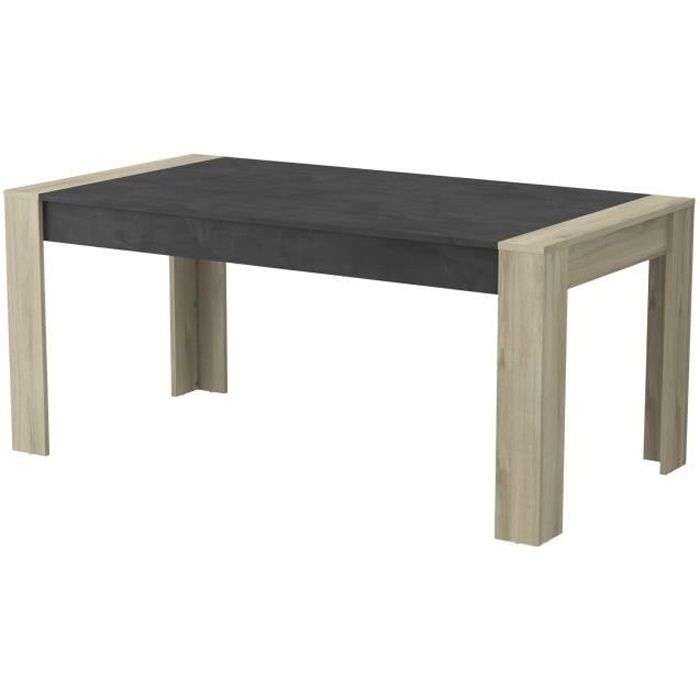 Table Demeyere Sheffield - Décor chêne brossé - L 170 x P 90 x H 77,1 cm