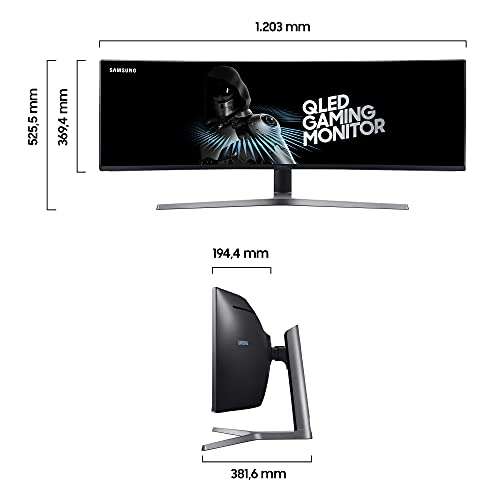 Écran PC incurvé 49" Samsung LC49HG90DMRXEN - DFHD (3840 x 1080p), QLED , 144 Hz , 1 ms, FreeSync 2, HDR 600, USB (vendeur tiers)