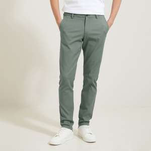 Pantalon chino slim urbain "le parfait by JULES" - Vert, -diverses tailles