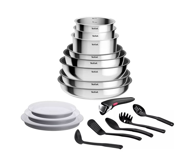 Batterie de cuisine TEFAL Cook - 17 pièc