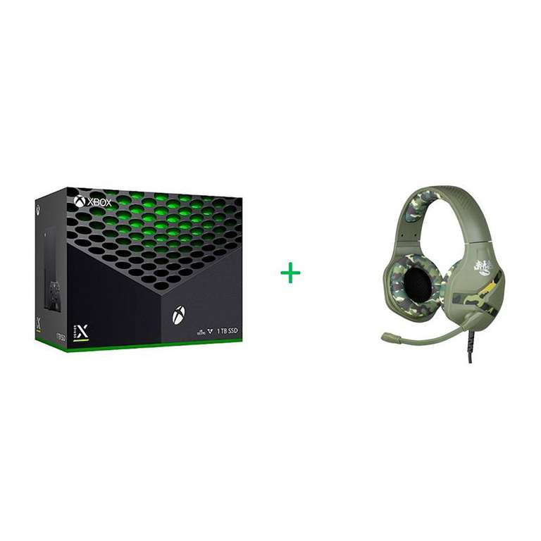 Console Xbox Serie X 1To + Casque camouflage –