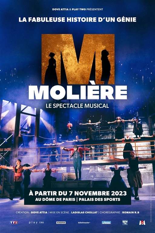 [Étudiants] Molière Le Spectacle Musical au Palais des sports Paris (ticketmaster.fr)